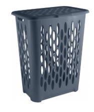 Корзина для белья Keeplex Light с откидной крышкой 37л 42,2х29х51,5см космический серый